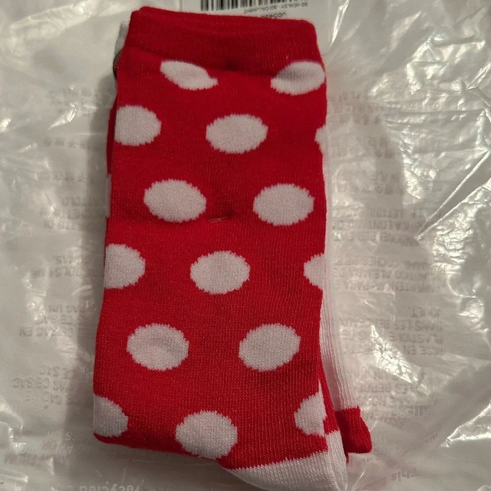 Holiday Time White and Red Snowman Socks